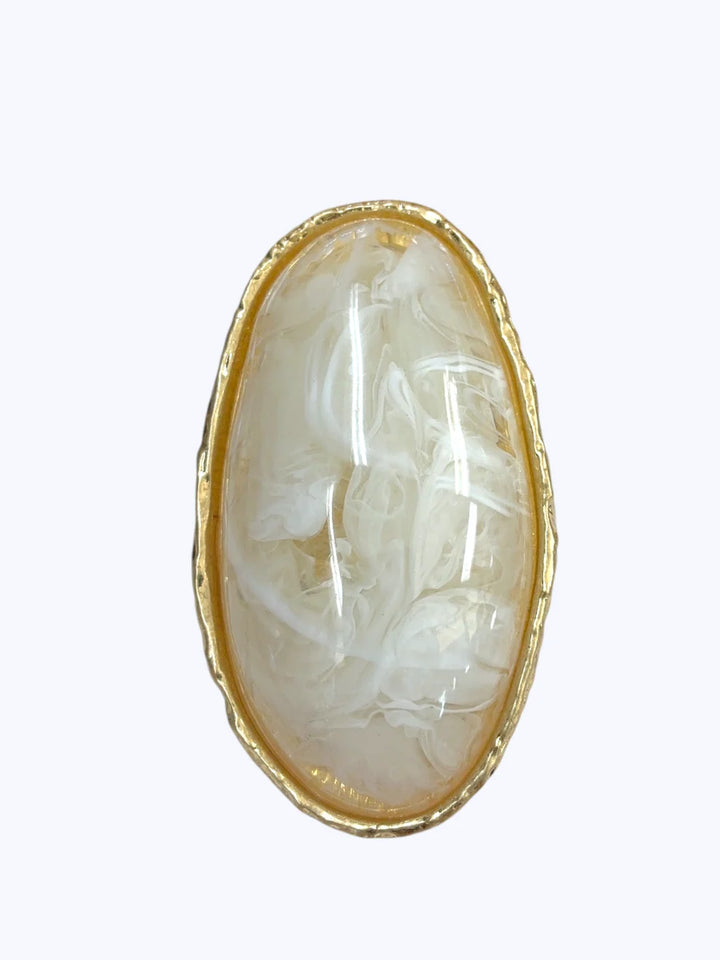 Oval Resin Statement Ring