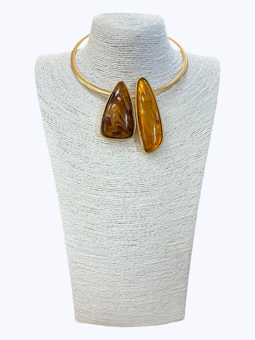 Geometric Pendant Choker Necklace