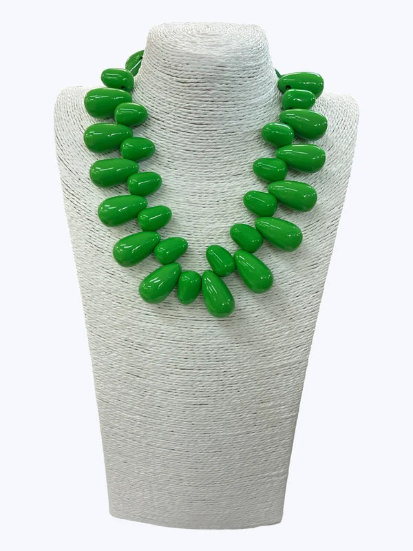 Acrylic Teardrop Short Necklace