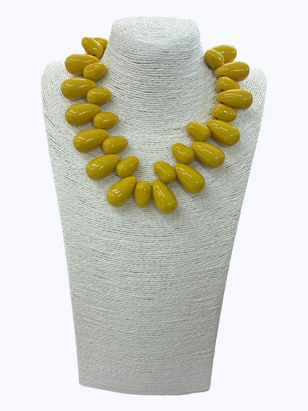 Acrylic Teardrop Short Necklace