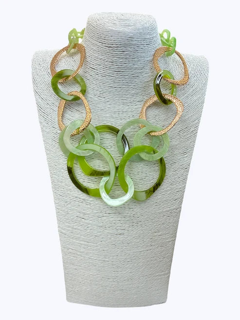 Mixed Link Acrylic Necklace