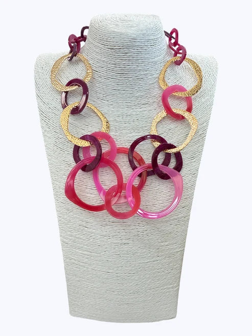 Mixed Link Acrylic Necklace
