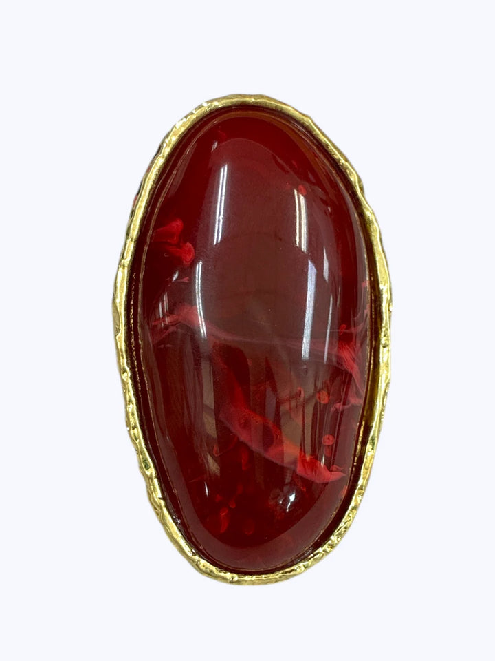 Oval Resin Statement Ring