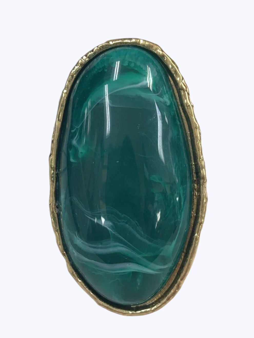 Oval Resin Statement Ring