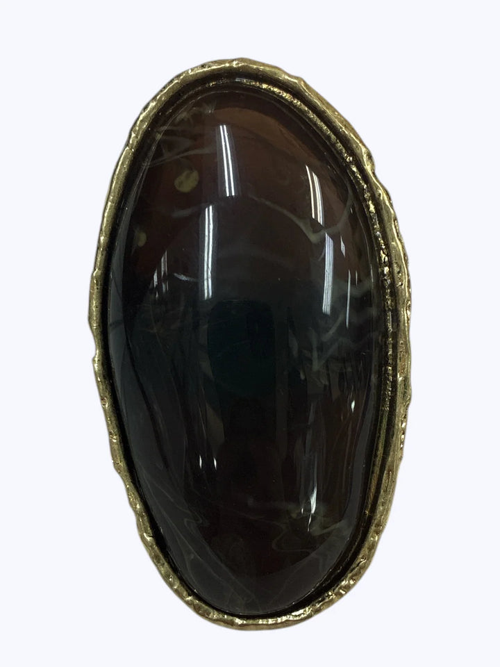 Oval Resin Statement Ring
