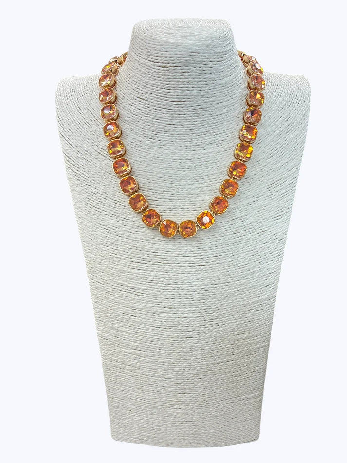 Opal Stone Link Necklace
