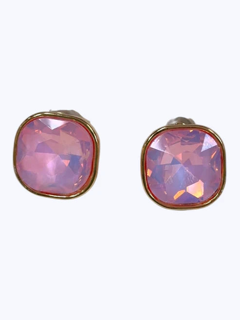 Iridescent Opal Stud Earrings
