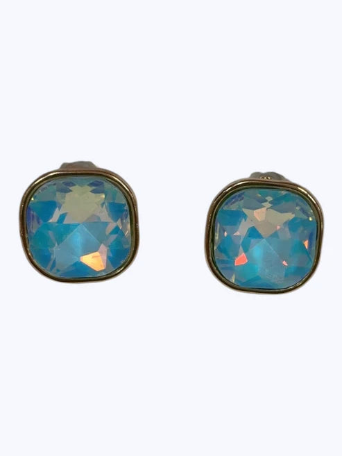 Iridescent Opal Stud Earrings