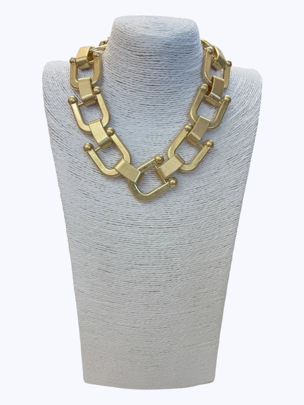 Geometric U-Link Necklace
