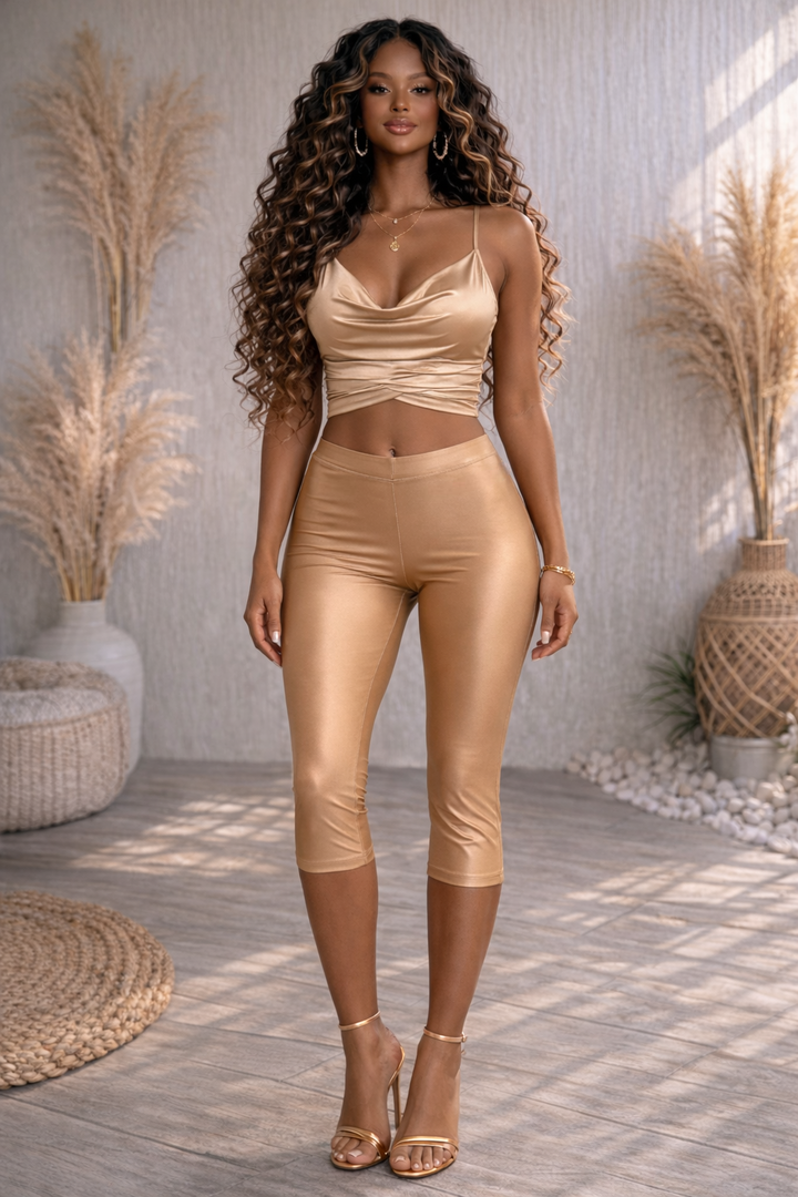 NYLON CAPRI LEGGINGS