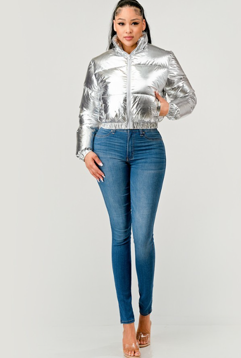 Jacket Metallic Keep Going