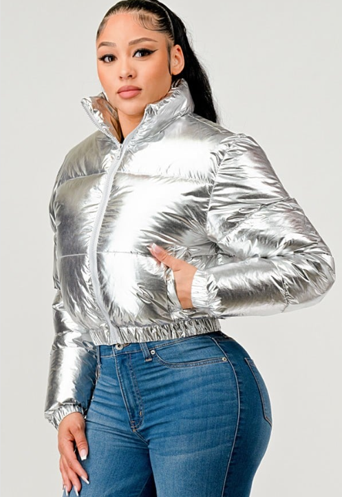 Jacket Metallic Keep Going