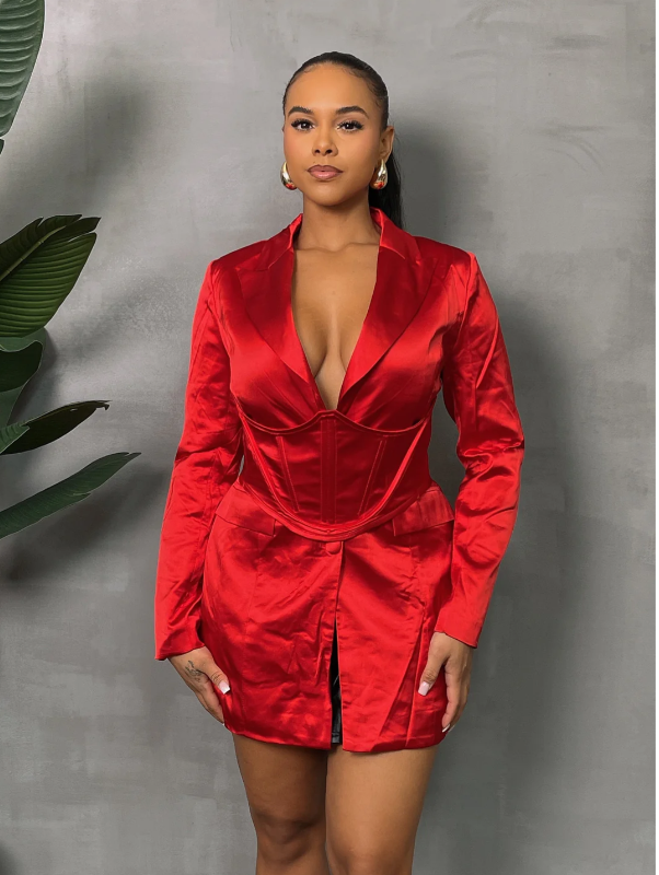 Blazer Dress W/Corset Maya