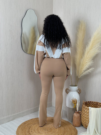 ColorBlock Zip Top & Pants Set