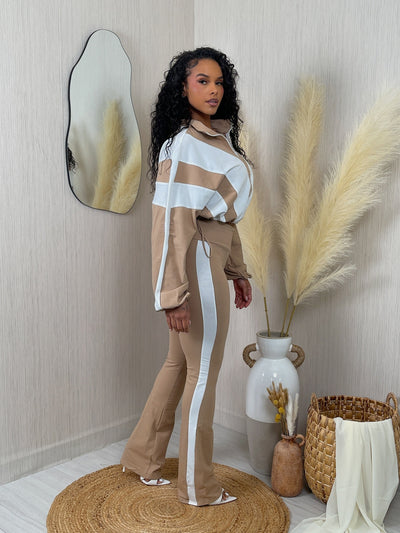 ColorBlock Zip Top & Pants Set