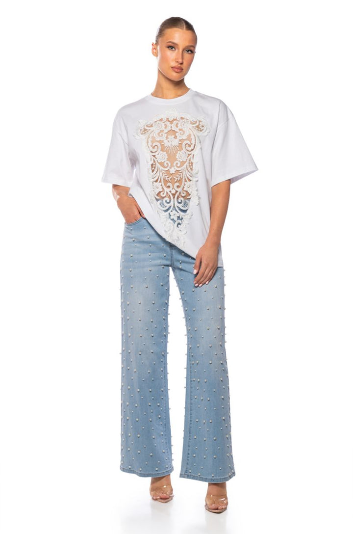 Tshirt Lace Panel  Lace