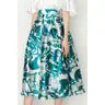 Midi Skirt Abstract Print