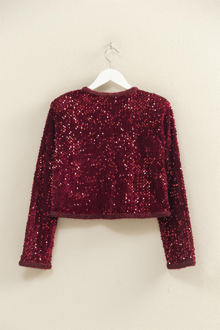 Sequined Detail Jacket
