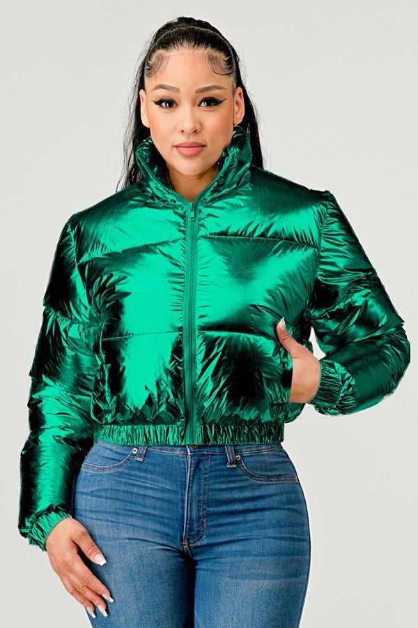 Jacket Metallic Keep Going